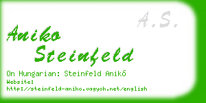 aniko steinfeld business card